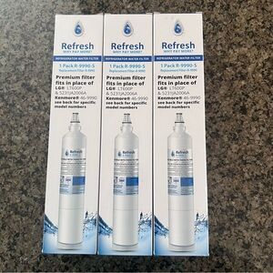 3 NEW in Box Refresh R-9990-S Premium Replacement Water Filter LT600P 5231JA2006